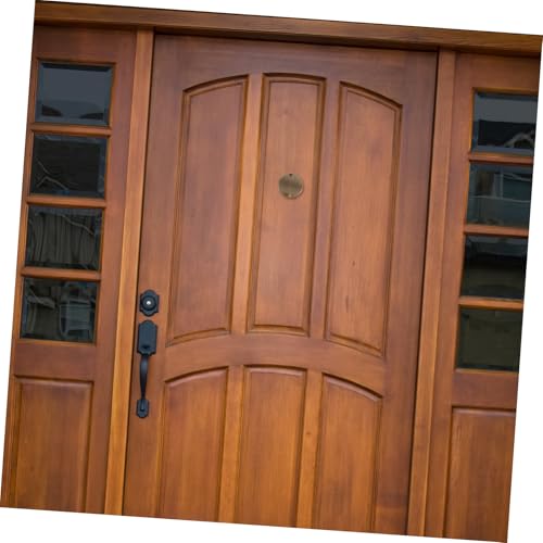 Tofficu Cobertura de privacidad para mirilla de puerta de seguridad, protector adhesivo de visor metálico de puerta, cubierta para mirilla de amplia visión para apartamento miniatura 4