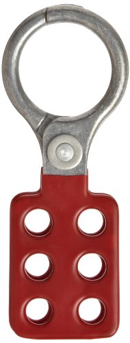 Horizon 5506 Die-Cast Aluminum Alloy Lock Out-Tag Out Hasp with Red Coating, 1.5" Opening, 4-1/2" Length x 1-3/8" Width x 3/8" Height (Pack of 12)