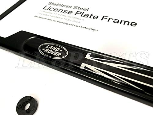 Land Rover Genuine Range Rover License Plate Frame - Matte Black - Thumbnail 4