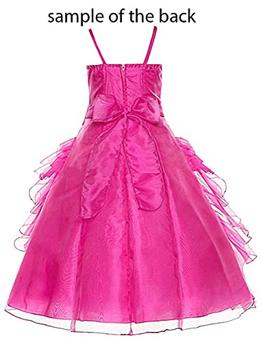 Made in USA Big/Little Girl's Flower Girl Pageant Wedding Formal Easter Dress3