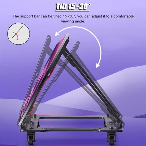 Soporte móvil giratorio para TV de 32-75 pulgadas miniatura 5