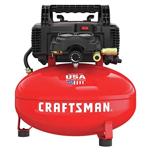 Craftsman CMEC6150R 0.8 HP 6 Gallon Pancake Air Compressor (Renewed)