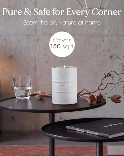 Image of M&SENSE Cotton Blossom Scented Fall Candles, 11.3oz