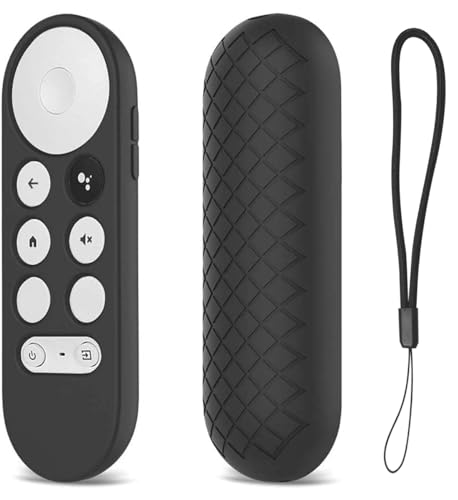 USTIYA Remote Case for Chromecast with Google TV Voice 4K HD Voice Control Cover (Black)