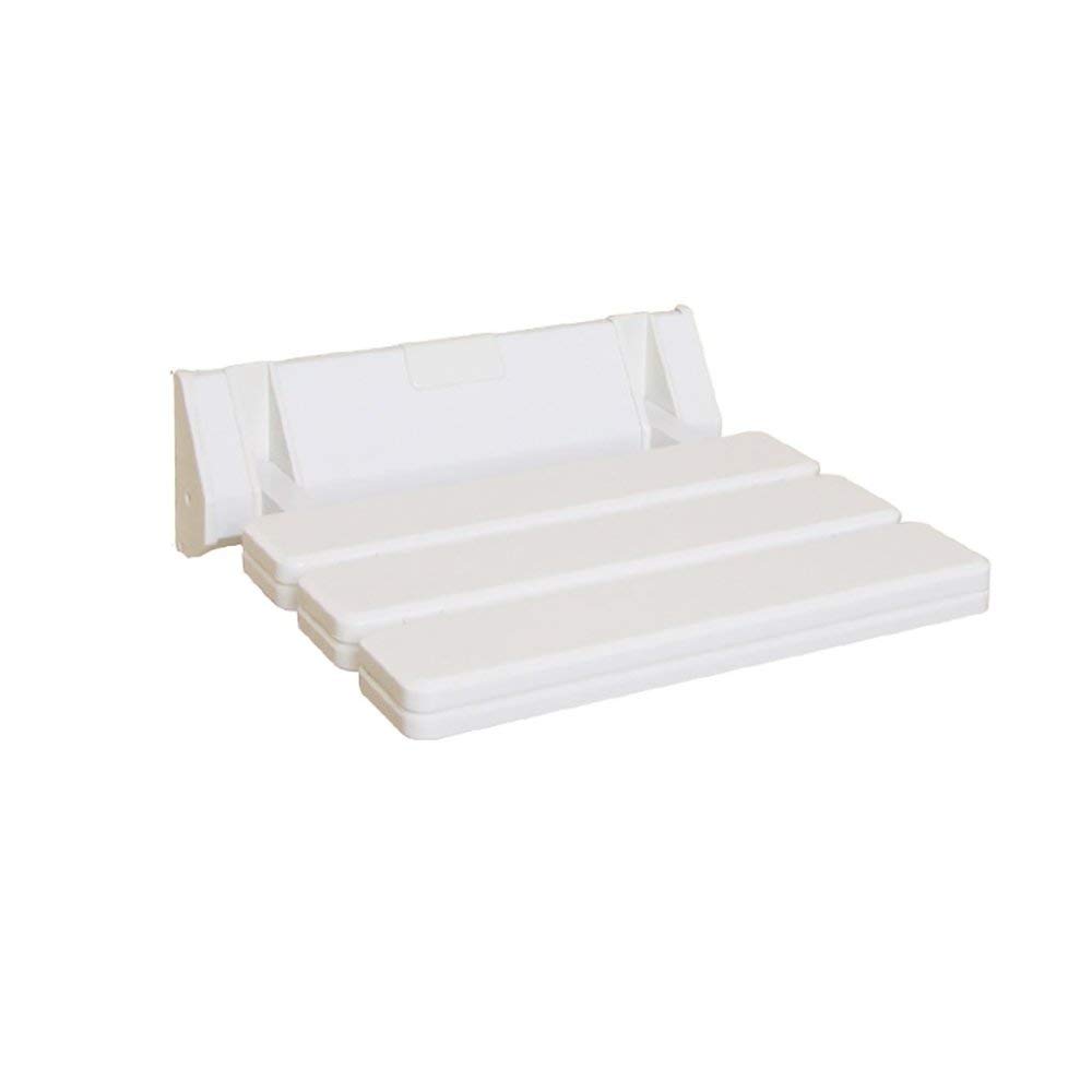 Baño Banqueta De Baño Taburete De Baño para Fortalecer Silla Plegable Silla De Ducha Silla De Pared Banco De Pared Cambiar Zapatos Taburete Taburete De Pasillo,Smoothwhite