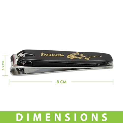 Midazzle Large Nail Clipper/Cutter (Black) - (MINAA00001) (Pack of 1) - Image 4
