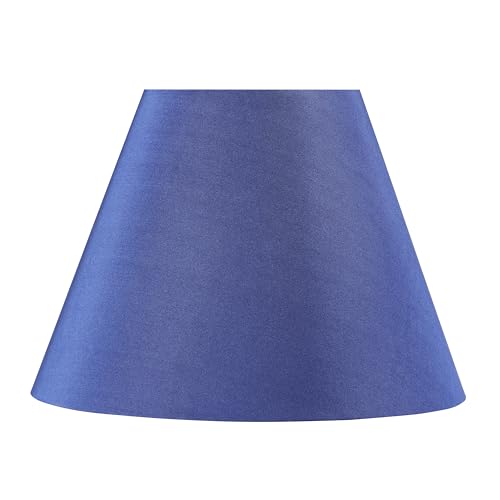 Image of Aspen Creative 32137 Transitional Empire Shape Spider Construction Lamp in Berry Blue, 6 inch Top x 12 inch Bottom x 9 inch Slant Height