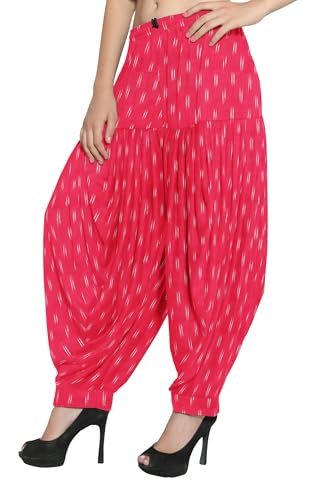 Image of Cotton Pochampally ikat unstitched blouse, Kurthi, long frock fabric material for women (1 meter, 2 meters & 3 meters)