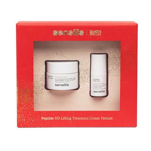 Sensilis - Pack Peptide Tratamiento Lifting, Incluye Crema Peptide AR Cream 50 ml y Contorno de Ojos Upgrade Eyes 15 ml, Reducen Arrugas y Mejoran la Firmeza de la Piel, Reducen Ojeras y Bolsas