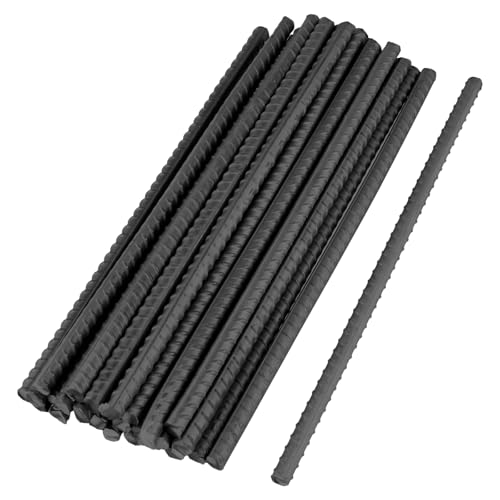 SHEUTSAN 30 estacas de anclaje negras de 12 pulgadas para conformar hormigón, jardinería, tienda de campaña