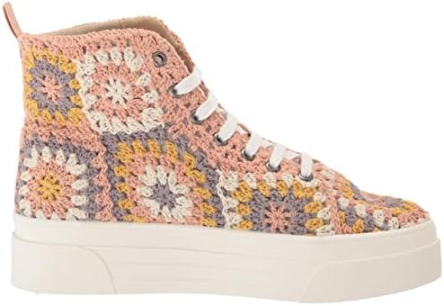 Lucky Brand Women's Curla Crochet Platform Sneaker, Pastel Multi, 8 | Image 5
