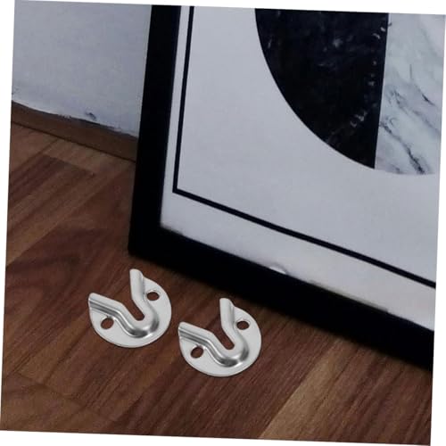 Image of 20pcs Heavy Duty Metal Hangers for Drywall Picture Frame Hangers Keyholes Sturdy Iron Picture Hanging Brackets