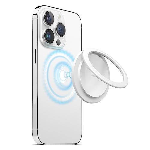 elago Magnetic Phone Ring Holder Compatible with MagSafe, 360 Rotating, Adjustable Flip Stand