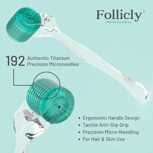Derma Roller – Professional Microneedling Tool for Hair, Skin & Face – 192 Authentic Titanium Microneedles – Premium At Home Beauty Care – Includes Free Protective Storage Case - Image 5
