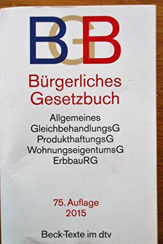 Price comparison product image BGB. Bürgerliches Gesetzbuch