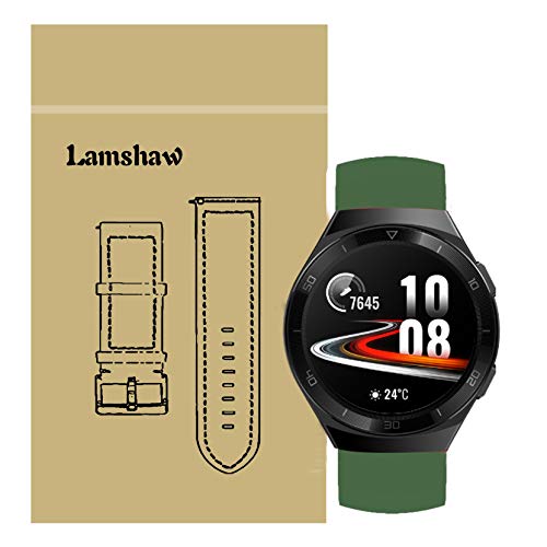 Compatible for Huawei Watch GT 2e Bands, LvBu Sport Silicone Replacement Strap Compatible for Huawei Watch GT2e 46mm Smartwatch (Green)