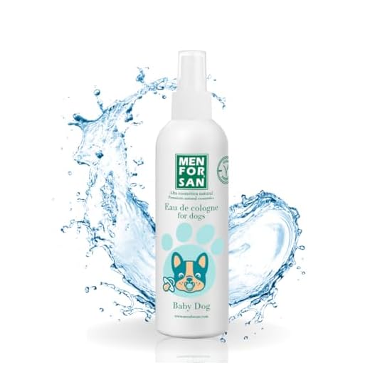 MENFORSAN Agua de colonia para perros | Baby dog | Aroma intenso y refrescante | Efecto desodorante | Con Ingredientes muy suaves ue NO irritan la Piel | Con Ph Neutro | 125 ml