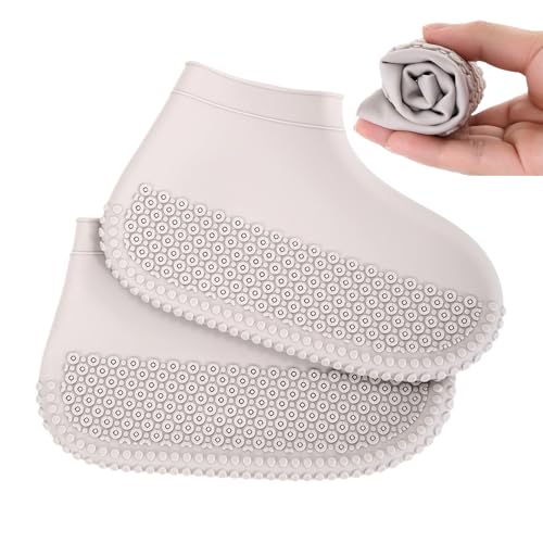 Hogvinnatil Cubiertas para zapatos de lluvia impermeables, cubiertas para botas de lluvia | Cubiertas de protección para zapatos,Equipo de lluvia plegable, galoscos de silicona resistentes