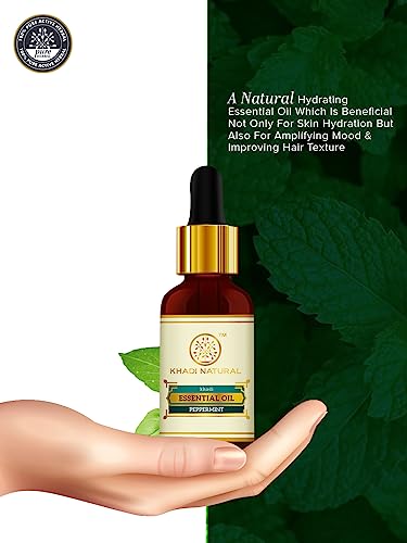 Khadi Natural Herbal Peppermint Essential Oil, 15ml - Image 3