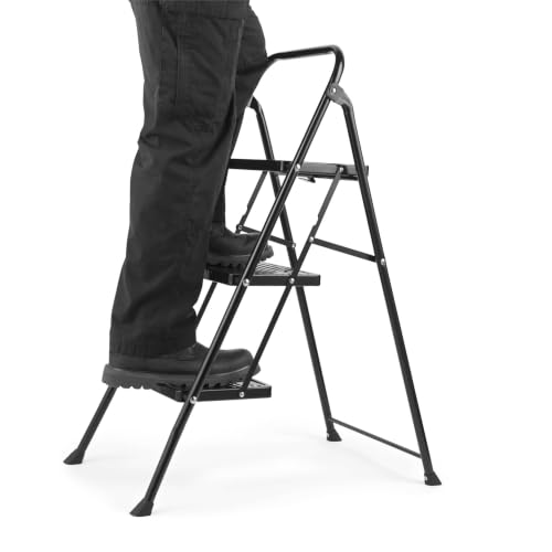 Kleeneze Easy Reach 3-Step Ladder, 105cm Folding Stepladder - 7