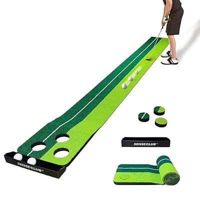 SENSECLUB Indoor-Putting-Green-Matte faltbares Putting-Green-Golfspiel-Set