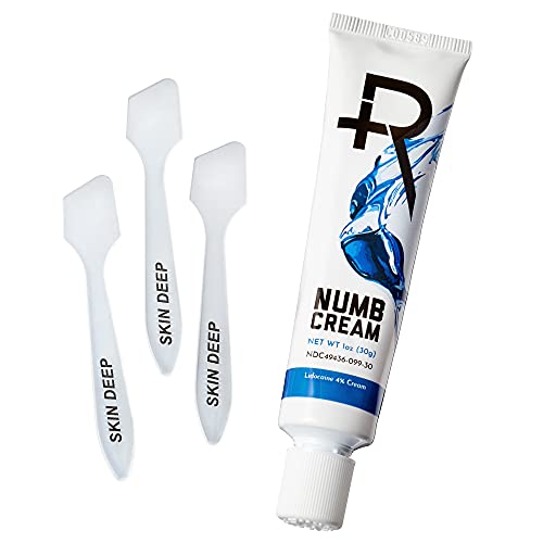 Recovery Numb Tattoo Aftercare Cream - Paraben-free Topical Numbing Anesthetic with Single Use Lotion Applicators Included