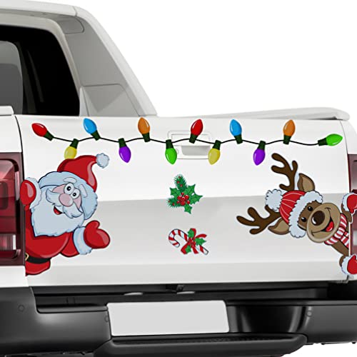 Pegatinas navideñas para coches e imanes reflectantes para la nevera 8