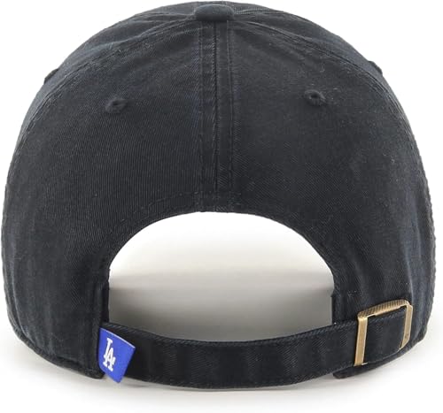 47 Brand MLB Black White Primary Logo Clean Up Adjustable Baseball Cap Hat, Adult One Size Fits All - Image 3