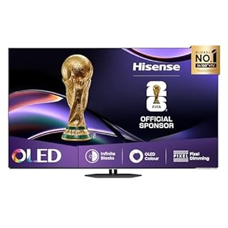 Hisense Smart TV OLED 65" 4K 65A8DQ, Smart TV VIDAA con 1000+APP, Dolby Vision IQ, HDR 10+ Adaptive, 120Hz Game Mode PRO, Audio Dolby Atmos