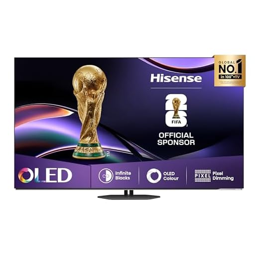 Hisense Smart TV OLED 55" 4K 55A8DQ, Smart TV VIDAA con 1000+APP, Dolby Vision IQ, HDR 10+ Adaptive, 120Hz Game Mode PRO, Audio Dolby Atmos