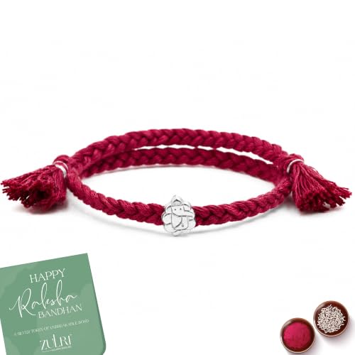 Image of 925 Sterling Silver Shubh Ganesh Luxury Rakhi