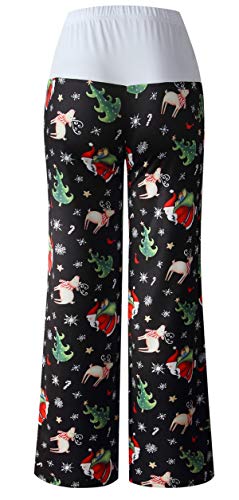 Image of Women Pajama Pants Comfy Lounge Wide Leg Casual Stretch Palazzo Drawstring Pj Bottoms Pants S-3XL
