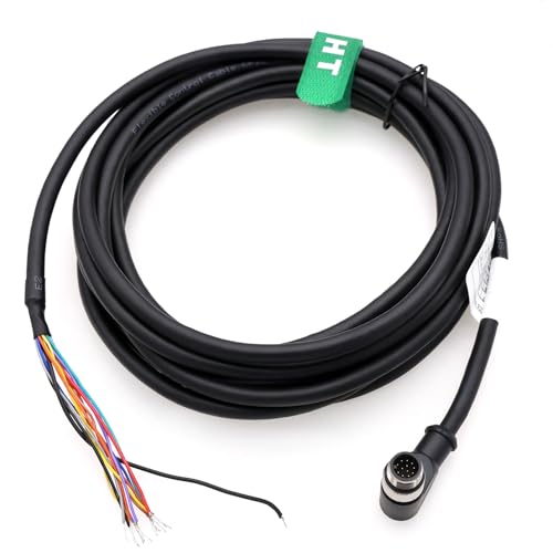 Câble d'alimentation M12 12 broches mâle coudé GPIO pour lecteur RFID KATHREIN