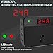 200W Power Inverter DC 12V to 110V AC Car Converter 2 AC Outlets 4 USB Ports Charger Adapter DC to AC Inverter with Digital Display