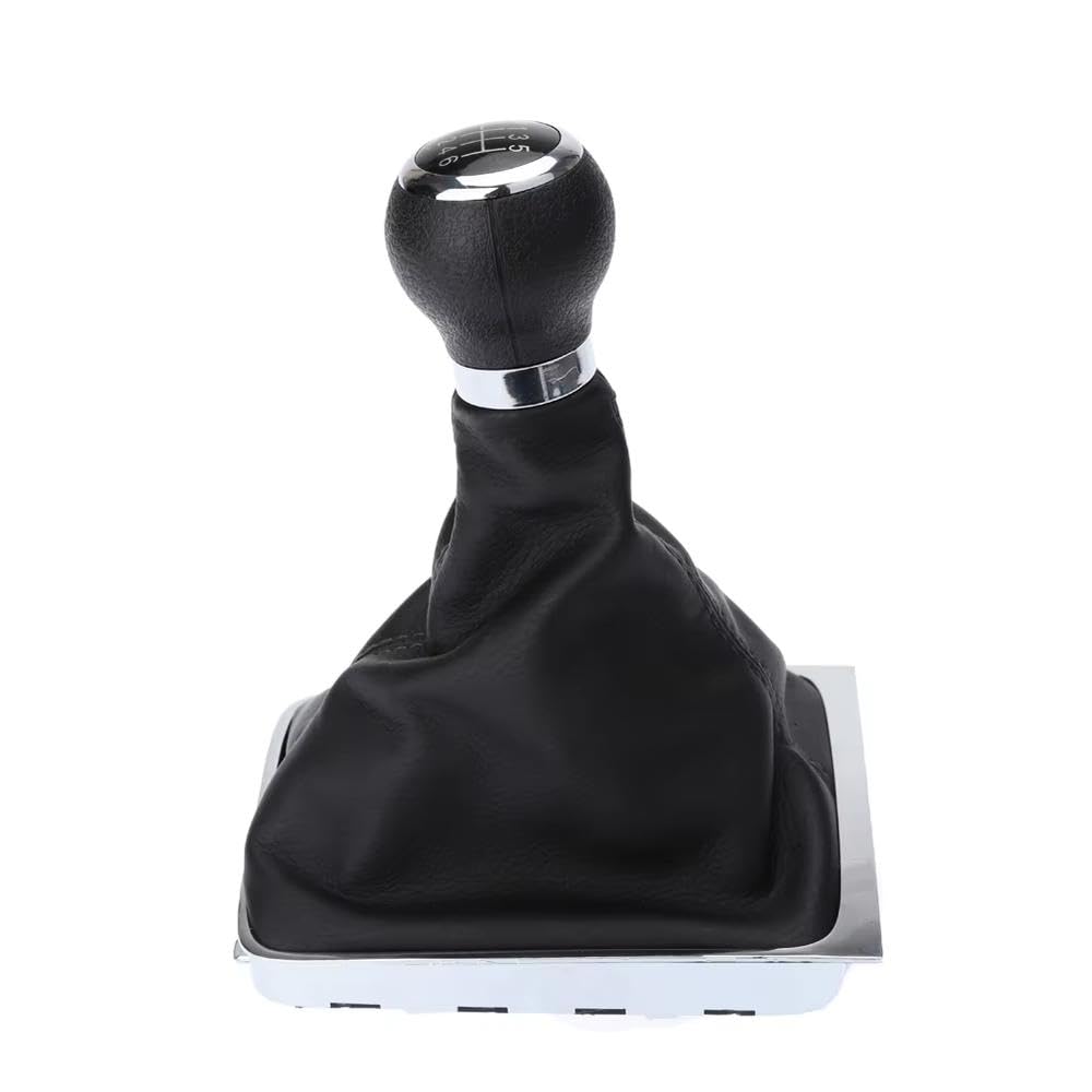 Ydxherta One Color 6 Speed Shift Gear Knob Boot Gaiter Frame For Passat B6 Black Auto Parts