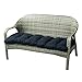 FBBA Cojín de banco rectangular de 130 x 50 cm para asiento de banco suave, cojín de banco para patio, jardín o columpio (1 unidad, negro)