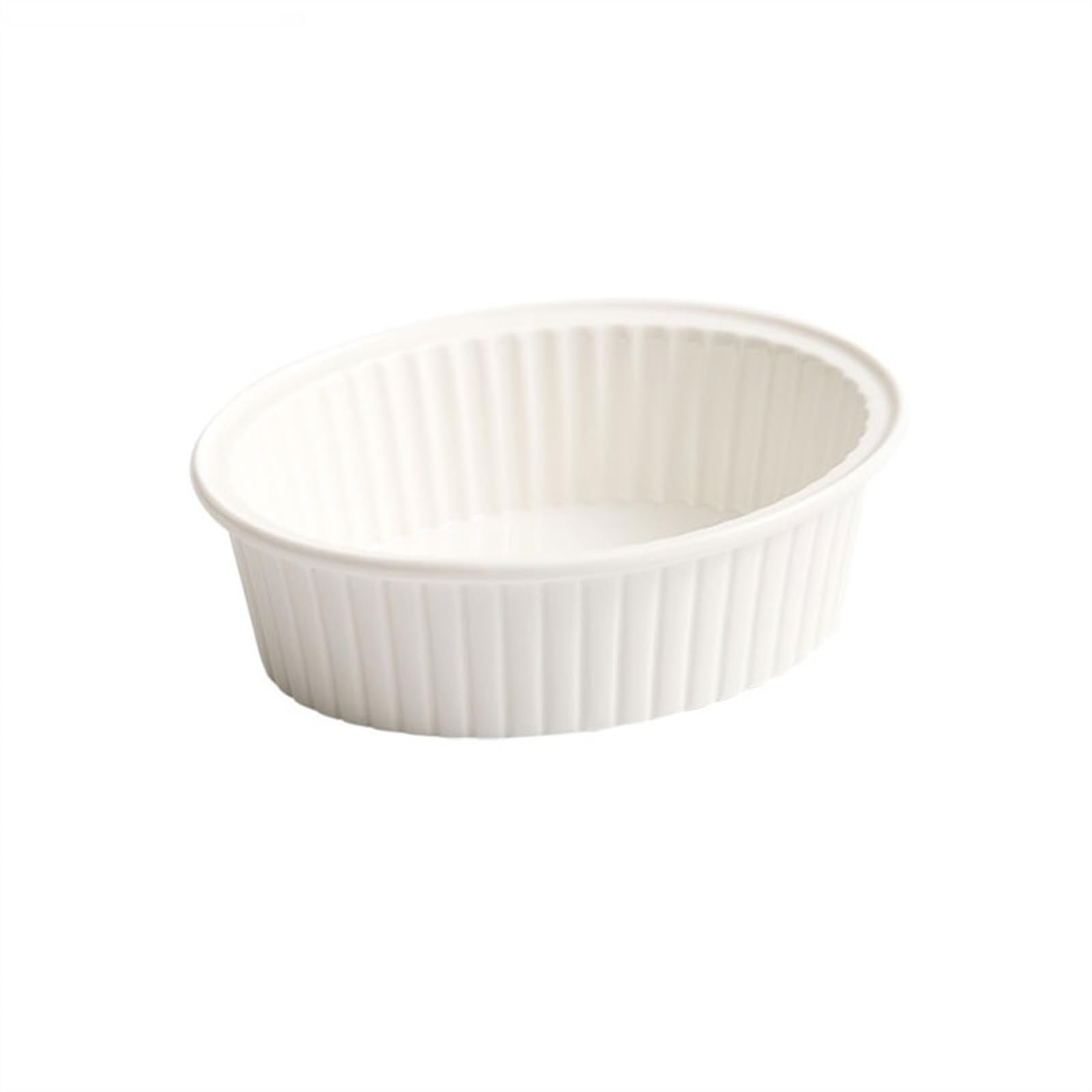 OLSKFUH Kitchen High Temperature Bowl Cheese Bake Plate Oven Use Microwave Household Ceramic Baking Dish Cooking,6.25 inches