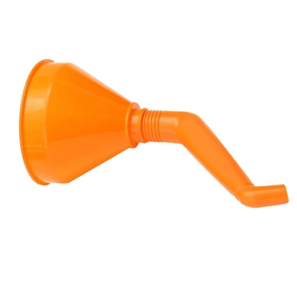 embudo de flexible para coche, Riloer embudo universal para gasolina y combustible de coche con filtro, embudo de combustible para lata de aceite, embudo de gasolina 14,5 cm/5,17 pulgadas