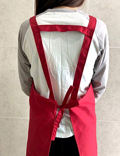IN n ART Artist Apron/Long Apron - Red