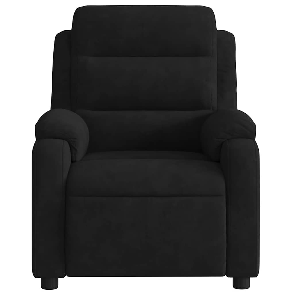 Sillón de Masaje reclinable de Terciopelo Negro