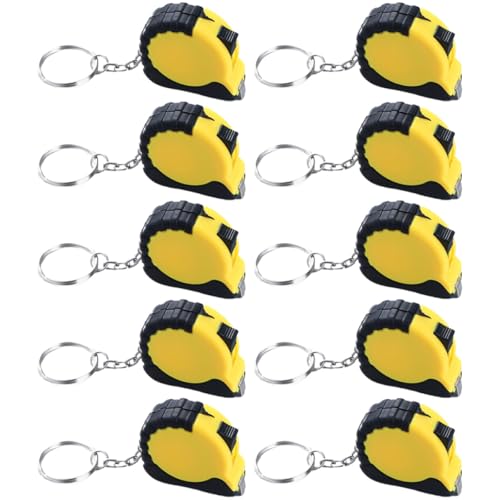 Mini cinta métrica retráctil con llavero Holibanna 10 piezas