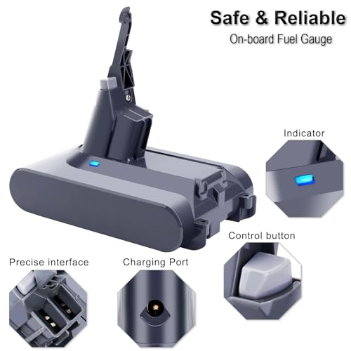 Image of Biswaye 21.6V V7 SV11 Battery Replacement Compatible with Dyson V7 Motorhead Animal Pro Trigger Absolute Allergy HEPA Car+Boat Cordless Vacuum Battery