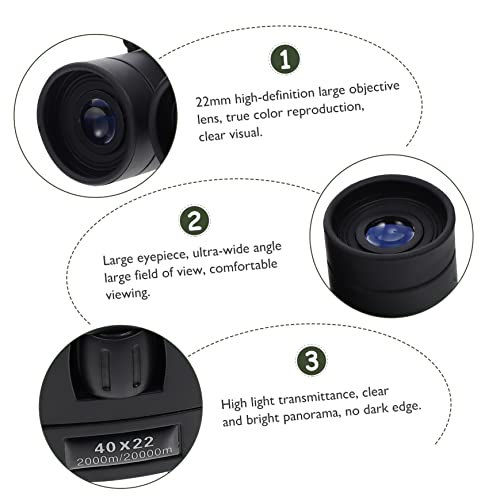 Binoculares Compactos 40x Portátiles para Viaje miniatura 3