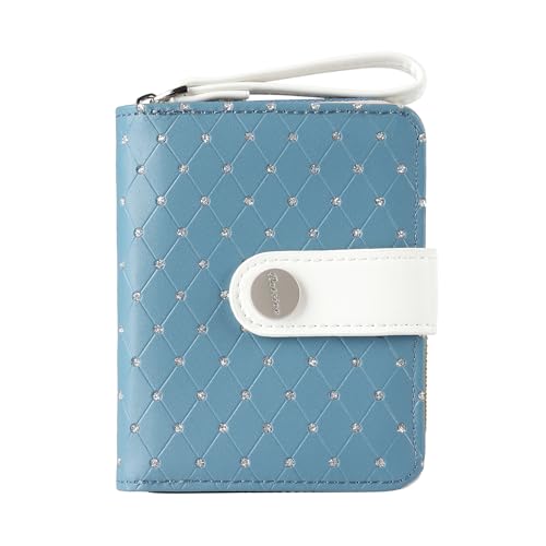 Belsmi Women Compact Small Mini Leather Wallet For Girls With