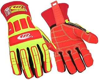Ansell Ringers R299 Sicherheitsarbeitshandschuhe Mechanischer Schutz, Größe 8 (M), Gelb (5 Paar)