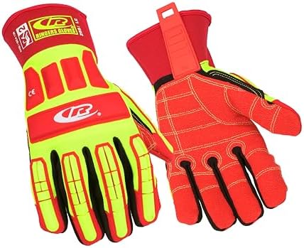 Ansell Ringers R299 Sicherheitsarbeitshandschuhe Mechanischer Schutz, Größe 8 (M), Gelb (5 Paar)