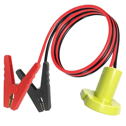 Gruviton Jumper Cables Adapter Compatible with Ryo.bi 18V Batteries Silicone Wire 8AWG 3.28FT Portable Battery Jump Starter Starting Using Tool for Car SUV Truck Temperature Resistance 392(200)