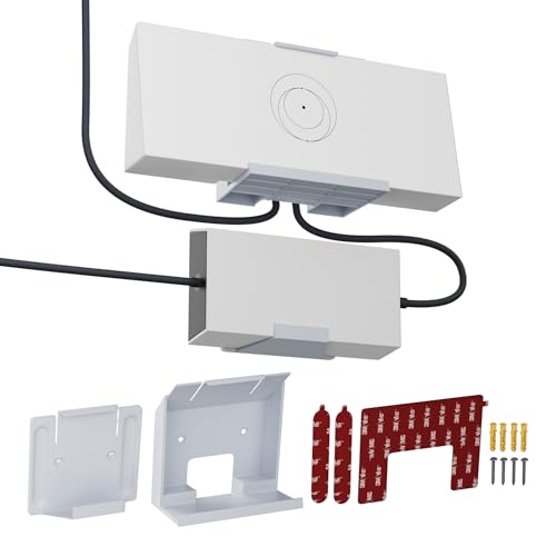 Joinfworld Soporte Gen 3 para Starlink, enrutador y fuente de alimentación, kit de montaje en pared con accesorios de montaje sin taladro para enrutador V3 estándar y ladrillo de alimentación