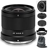 VILTROX 9mm F2.8 Zマウント APS-Cレンズ ニコン用 オートフォーカス 超広角プライムレンズ ニコンZマウントカメラZ5 Z50 Z50II Z6 Z6II Z7 Z7II ZFC Z30 Z9 Z8 ZF Z6III用