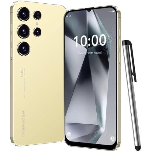 LilCost 4G-Smartphone, 6,3 Zoll HD-Display, 3 GB RAM + 32 GB ROM/bis zu 256 GB, Dual-SIM-Dual-Kamera, Android 12.0 OS, WLAN, Bluetooth, FM, GPS-Handy (Gold)
